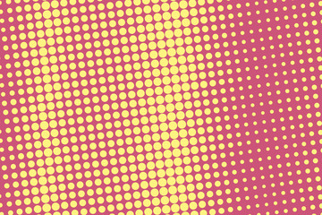 Yellow-bordo halftone modern light art. Gradient blurred pattern with raster effect.