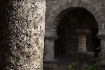 Textura de un pilar antiguo