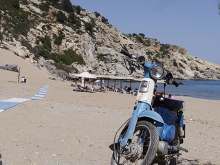 Greckie klimaty, wakacje, plaża © barbara