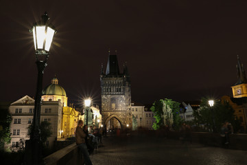 Obraz premium Prague by night