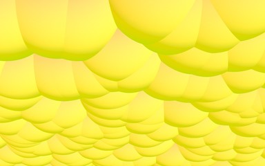 3d rendering picture of yellow balls. Abstract wallpaper and background. 3D illustration