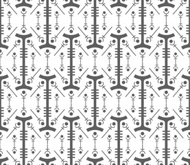 Fototapeta premium Abstract seamless pattern. Modern technologies.