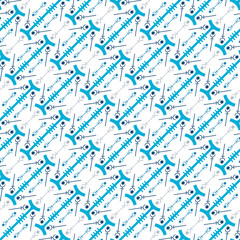 Abstract seamless pattern. Modern technologies.