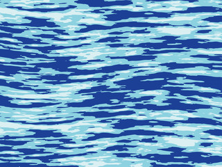 The texture of the water. Abstract natural background with different shades of blue. Vector illustration 