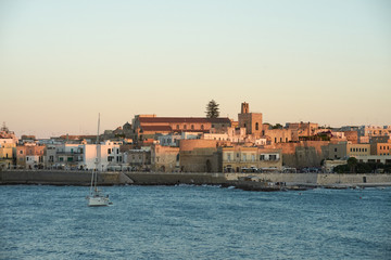Fototapeta na wymiar Otranto at sunset - Italy