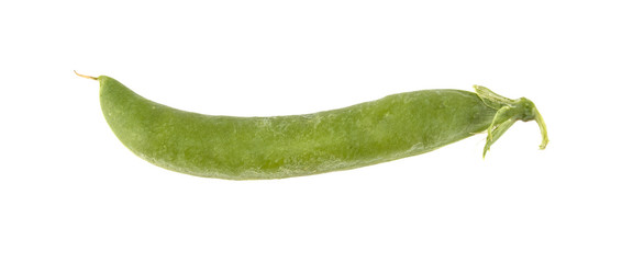 green peas on isolated white background