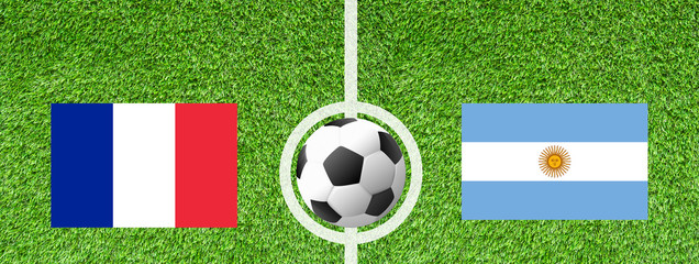 Fußball Achtelfinale - Frankreich gegen Argentinien
