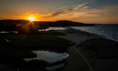 Sunset over the River