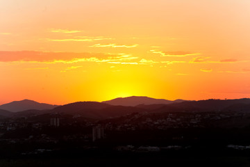Fim de tarde em São José dos Campos-SP Brasil