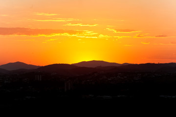 Fim de tarde em São José dos Campos-SP Brasil