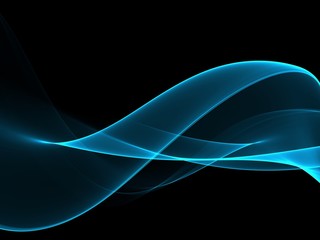      Abstract Soft Color Blue Wave Background 