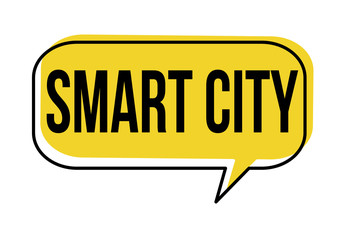 Smart city speech bubble