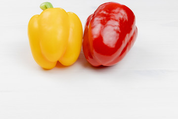paprika on a white background