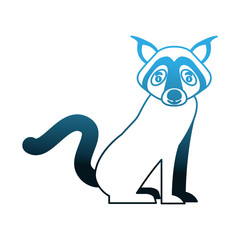 wild wolf animal icon