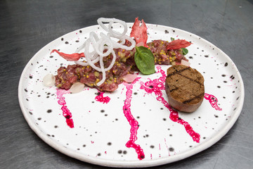 тар-тар из парного филе говядины