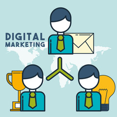 organization chart email digital marketing