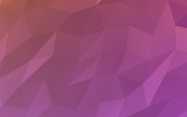 Abstract triangle geometrical pink background. Geometric origami style with gradient. 3D illustration