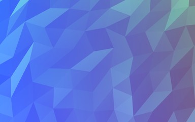 Obraz premium Abstract triangle geometrical blue background. Geometric origami style with gradient. 3D illustration