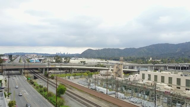 Pull into a gloomy day north of Los Angeles