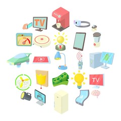 Backlight icons set. Cartoon set of 25 backlight vector icons for web isolated on white background