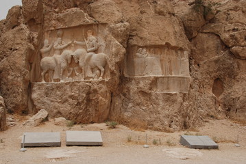 Carving showing Ardashir I from Naqsh-e Rustam, Iran