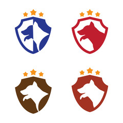 Watchdog Dog Shield with Star Symbol