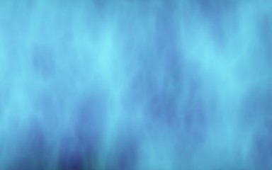Background of abstract blue color smoke. The wall of blue fog. 3D illustration