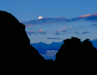 Arches NP and Moon