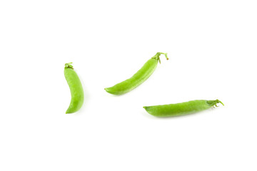 Fresh green pea isolated