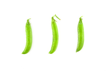 Fresh green pea isolated