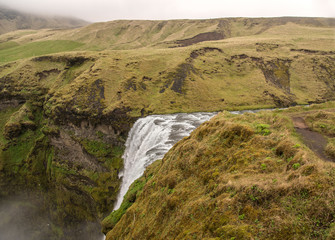 Skogafoss from side