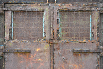 rusty doors
