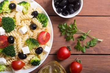 Pasta salad with ingridient