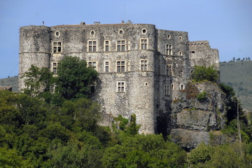 Fototapeta na wymiar Château d'Alba la Romaine, Ardèche, france