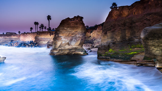 Sunset Cliffs, san Diego, California.