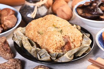 Chinese tradition food - steamed rice dumpling