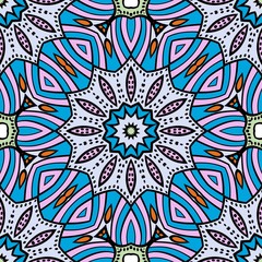 Decorative floral ornament. seamless pattern. vector illustration. Tribal Ethnic Arabic, Indian, motif. for interior design, wallpaper