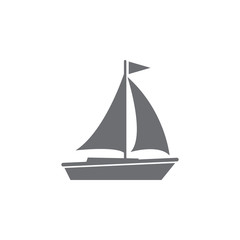 Sailing yacht icon. Simple element illustration. Sailing yacht symbol design from Transport collection set. Can be used for web and mobile