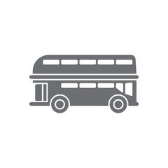 Double-decker icon. Simple element illustration. Double-decker symbol design from Transport collection set. Can be used for web and mobile