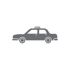 Car with flashing lights icon. Simple element illustration. Car with flashing lights symbol design from Transport collection set. Can be used for web and mobile