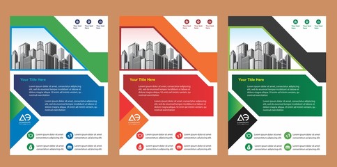 cover set, layout, brochure, flyer design for company, event, and report