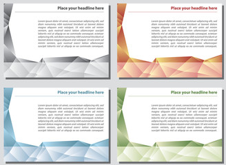 Obraz premium layout polygon style on A4 vertical catalog design for promotion and presentation