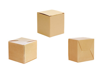 cardboard box isolated