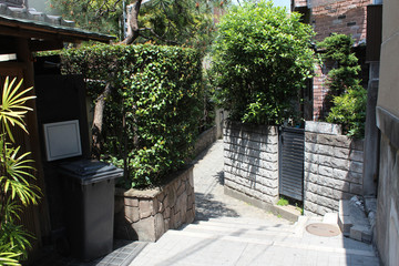 Obraz premium 神楽坂 路地裏 東京