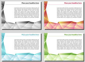 layout polygon style on A4 vertical catalog design for promotion and presentation