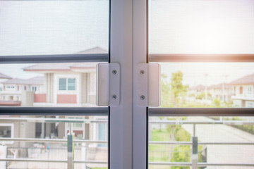 mosquito net wire screen on house window protection against insect