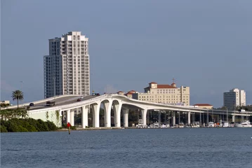 Fotobehang Clearwater Beach, Florida Clearwater Memorial Causeway Bridge