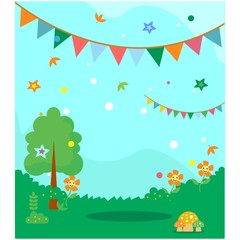 green grassland yard farm meadow scenery panorama landscape background