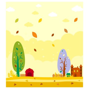 fall autumn countryside scenery panorama landscape background