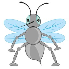 Cartoon insect fly